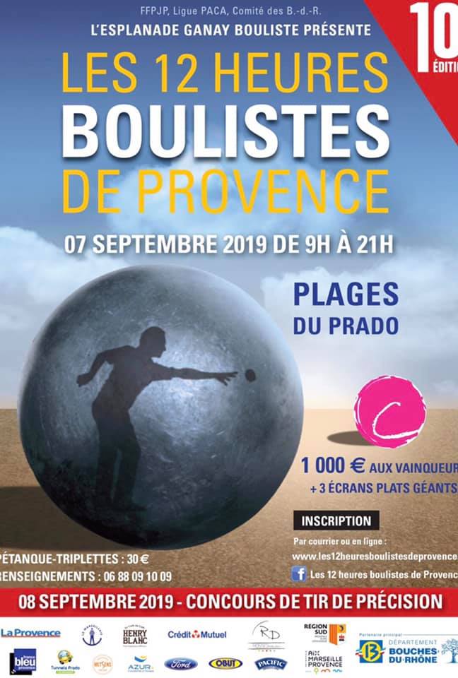 Affiche les 12 heures boulistes de Provence 2019