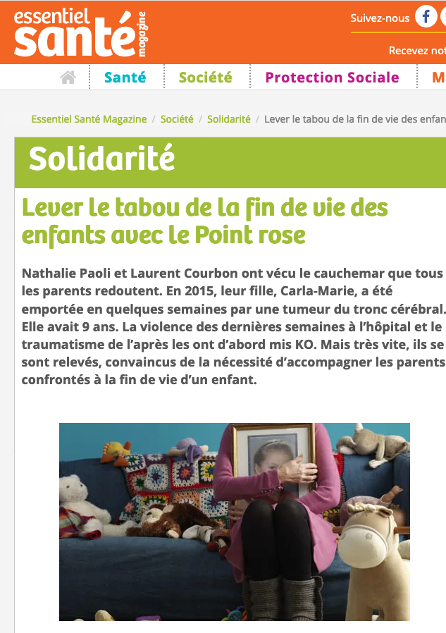 Le Point rose Essentiel Santé nov 20