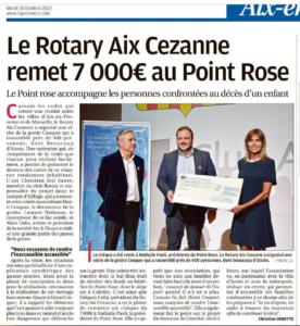 Rotary Aix Cézanne - Cosquer journal La provence